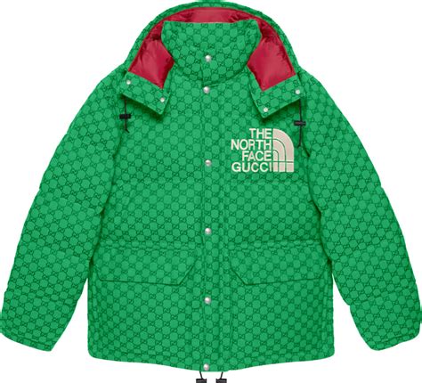 gucci north face green